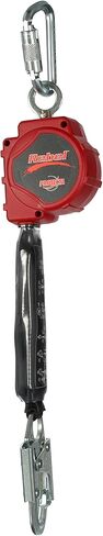 3M Protecta 3100403 Self Retracting Lifeline Rebel 6' (18M) Web, Steel Snap Hook and Carabiner, Black/Red in Kuwait