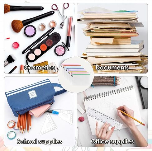 64 Pcs A4 Mesh Zipper Pouch Bags, 8 Colors Waterproof Zipper Pouches, 13 x 9.25 Inch Mesh Bags, Plastic Zippered Storage Bags, Bulk Clear File Bag for Office Supplies, Home Organize in Saudi Arabia