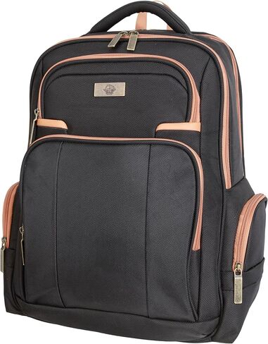 Dockers Harbor Durable Polyester Classic Laptop Travel Backpack, Black in Saudi Arabia