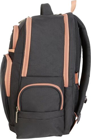 Dockers Harbor Durable Polyester Classic Laptop Travel Backpack, Black in Saudi Arabia