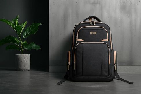 Dockers Harbor Durable Polyester Classic Laptop Travel Backpack, Black in Saudi Arabia