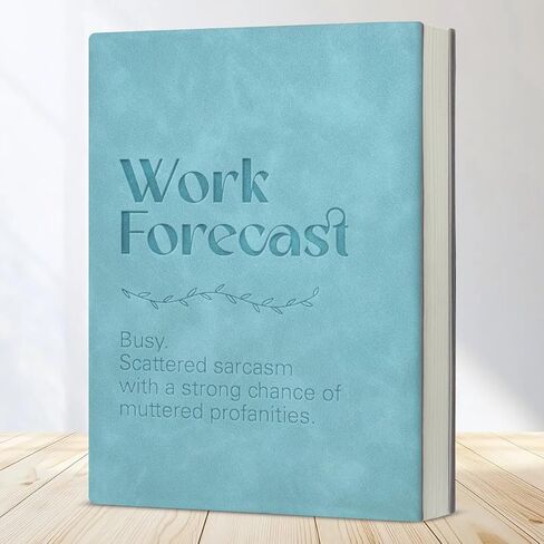 Funny Office Notebook for Work, Work Forecast Journal Gifts for Coworker Colleague in Saudi Arabia