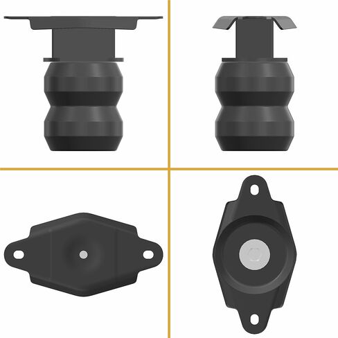 طقم ترقية نظام التعليق الخلفي شديد التحمل FR250SDJ لسيارة Ford F-250 Super Duty 2017-2024، نوابض مساعدة لتسوية الحمل مع أقواس تثبيت، قطعتان in Kuwait