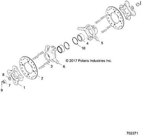 Polaris Knuckle, Front, Right, for Specific RZR XP Turbo and XP 4 Models, Genuine OEM - Part 5139868 in Saudi Arabia