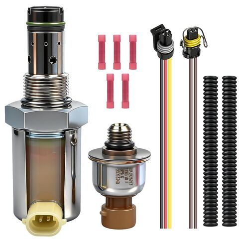 High Pressure IPR Valve with ICP Sensor and Pigtail Compatible with Ford Excursion, F250, F350, F450, F550 2003-2010 and Ford E350, E450 2004-2010 Replaces # 5C3Z-9C968-CA, 1846057C1, 3C3Z-9C968-AA in Saudi Arabia