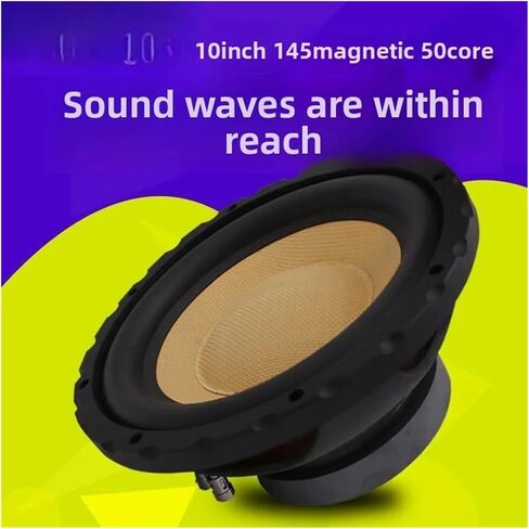 12V Car Audio Speaker Car Audio Modified 10-inch Overweight Woofer Frosted Metal Basin Rack Single Pack in Kuwait