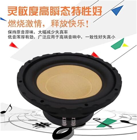 12V Car Audio Speaker Car Audio Modified 10-inch Overweight Woofer Frosted Metal Basin Rack Single Pack in Kuwait