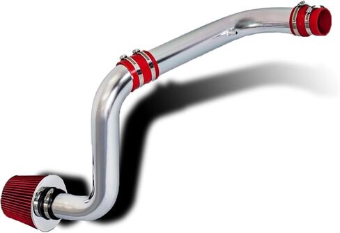 مجموعة مدخل الهواء البارد مع فلتر أحمر قابل لإعادة الاستخدام متوافق مع Acura 94-01 Integra LS/RS/GS in Kuwait