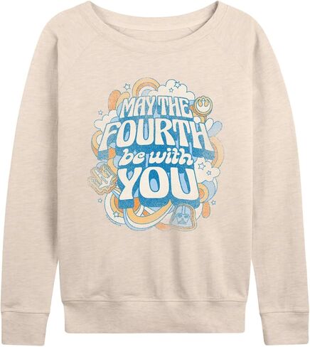 STAR WARS - May The Fourth Be With You - Women's French Terry Long Sleeve Pullover in Saudi Arabia