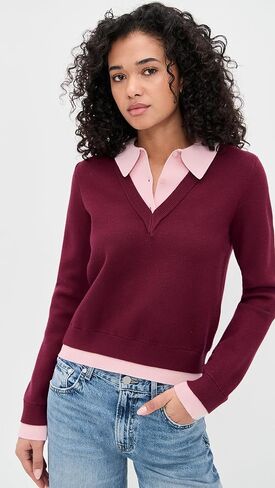 English Factory Women's Polo Sweater in Saudi Arabia