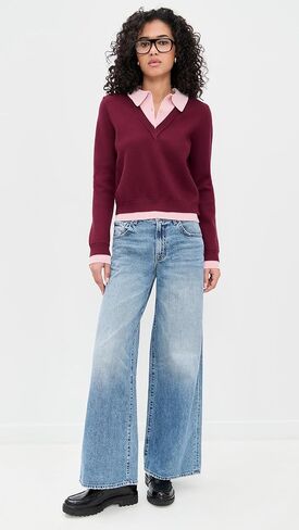 English Factory Women's Polo Sweater in Saudi Arabia