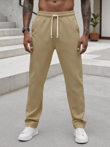 Men's Athletic Training Pants Elastic Waist Breathable with Pockets in Saudi Arabia