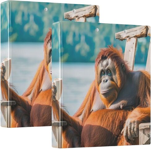 مجموعة مكونة من 3 حلقات من Red Gorilla مكونة من قطعتين، منظم ورق دائري ذو رؤية واضحة 200 ورقة بطول 2 بوصة in Saudi Arabia