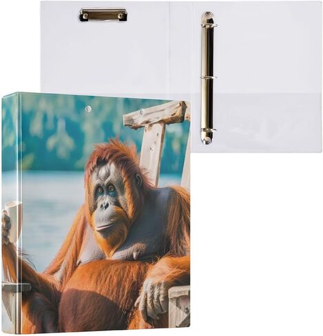 مجموعة مكونة من 3 حلقات من Red Gorilla مكونة من قطعتين، منظم ورق دائري ذو رؤية واضحة 200 ورقة بطول 2 بوصة in Saudi Arabia