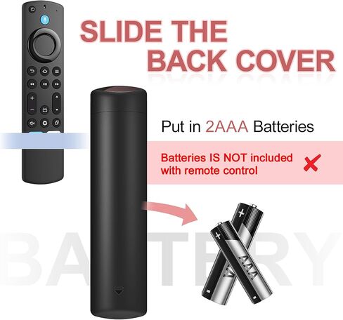 L5B83H 2nd Gen Voice Replacement Remote Control Fit for Fire AMZ Smart TVs Stick 2nd Gen, Smart TVs Cube 2nd Gen, 1st Gen Smart TVs Cube, Smart TVs Stick 4K, Smart TVs Stick Lite, 3rd Gen Smart TVs in Kuwait