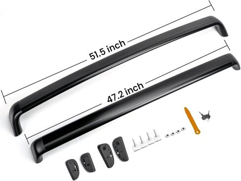 2PCS Cross Bar Roof Racks Compatible with 2019-2025 Tesla Model 3, 176LB Load Capacity, Lockable Luggage Cargo Rails Carrier Accessories Fits Bikes Kayaks Ski Tent Roof Box in Saudi Arabia