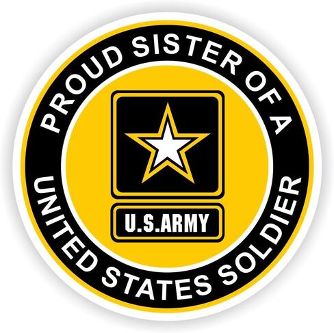 Proud Sister of a United States Soldier Car Magnet in Saudi Arabia