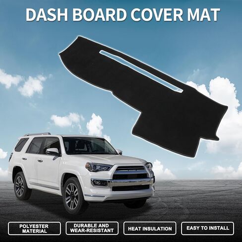 Dash Cover for Toyota 4Runner 2003-2009 Non-Slip | Center Console Dash Cover Mat Black 1 Pcs in Saudi Arabia