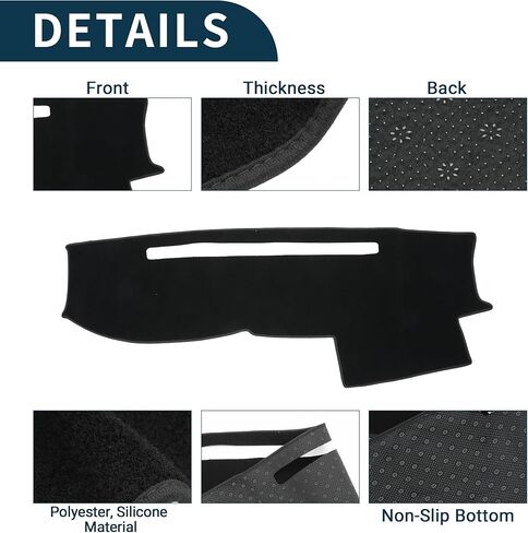 Dash Cover for Toyota 4Runner 2003-2009 Non-Slip | Center Console Dash Cover Mat Black 1 Pcs in Saudi Arabia
