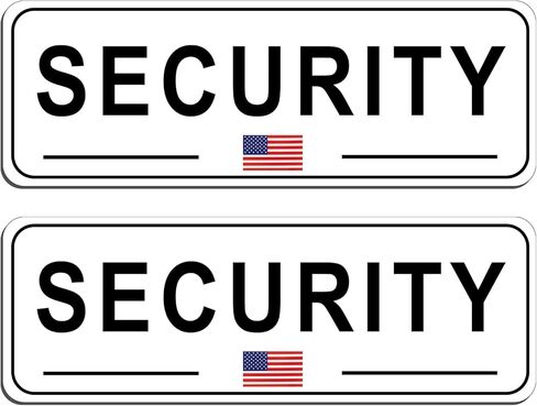2 PCS Security Officer Vehicle Magnets - 13"×4.7" Black Security Sign for Cars, Trucks, SUVs, Rovers & Patrol Vehicles (S-Small-Black) in Saudi Arabia