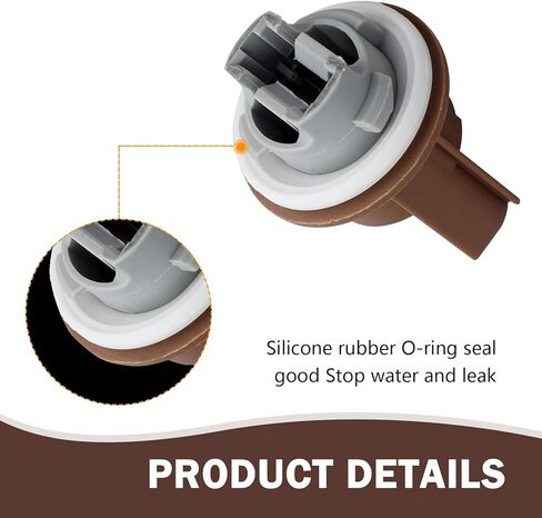 2 PCS Turn Signal Socket, Insulated Waterproof 3156 3157 Bulb Connector, 3 Pin Plug and Play Bulb Holder Standard Contact Sockets Replacements, Compatible with Ford Models (Brown) in Saudi Arabia