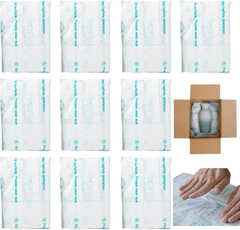 10 Pack 14"x16" Expandable Packing Foam for PC & Irregular-Shaped Items - Shockproof Expanding Foam Packaging, Protective Computer Shipping Material for Electronics & Fragile Device in Saudi Arabia