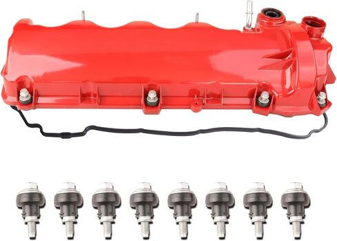 MITZONE Right Aluminum Valve Cover Compatible with Ford F150 F250 F350 Super Duty Mustang Lincoln Navigator 4.6L 5.4L 2004-2014 9L1Z6582C 9L1Z6582D 7L1Z6584A with Gasket & Bolts in Saudi Arabia