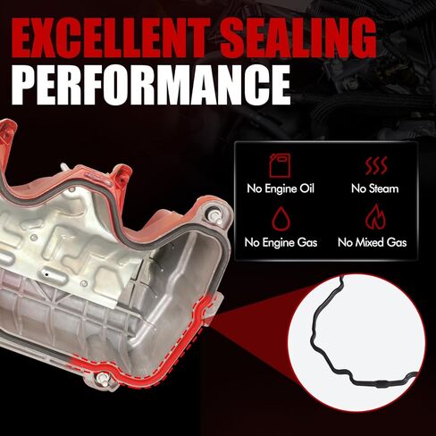 MITZONE Right Aluminum Valve Cover Compatible with Ford F150 F250 F350 Super Duty Mustang Lincoln Navigator 4.6L 5.4L 2004-2014 9L1Z6582C 9L1Z6582D 7L1Z6584A with Gasket & Bolts in Saudi Arabia