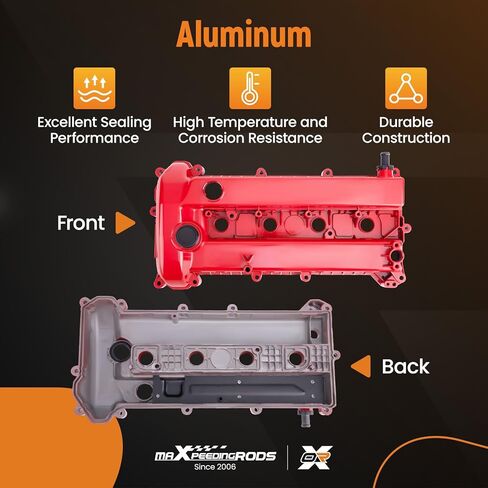 غطاء صمام المحرك من الألومنيوم Maxpeedingrods لمازدا 3 2.0L, 2.3L يستنشق بشكل طبيعي 2006-2009 استبدال L3N510210A L3N510210B in Saudi Arabia