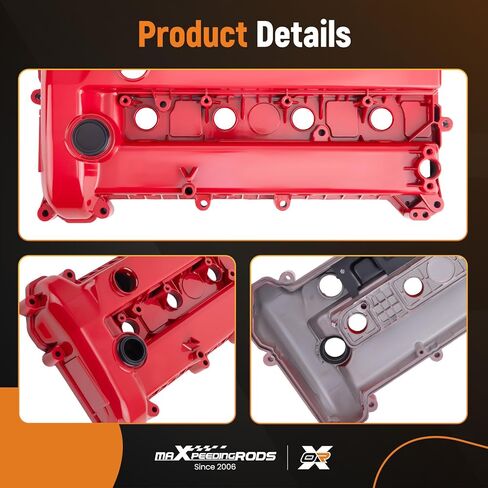 غطاء صمام المحرك من الألومنيوم Maxpeedingrods لمازدا 3 2.0L, 2.3L يستنشق بشكل طبيعي 2006-2009 استبدال L3N510210A L3N510210B in Saudi Arabia