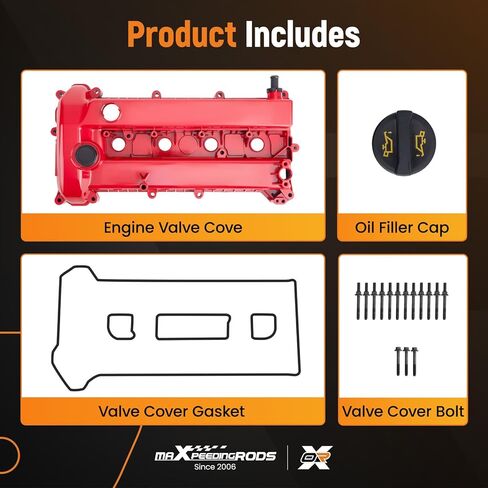 غطاء صمام المحرك من الألومنيوم Maxpeedingrods لمازدا 3 2.0L, 2.3L يستنشق بشكل طبيعي 2006-2009 استبدال L3N510210A L3N510210B in Saudi Arabia