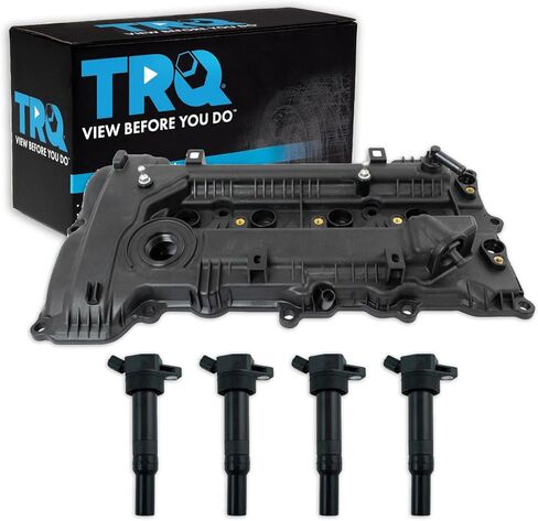 TRQ Ignition Coil Kit 5 Piece Valve Cover Compatible with 2011-2016 Hyundai Elantra 2013 Elantra Coupe GT 2012-2013 Kia Soul in Saudi Arabia