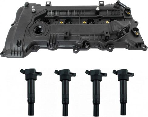 TRQ Ignition Coil Kit 5 Piece Valve Cover Compatible with 2011-2016 Hyundai Elantra 2013 Elantra Coupe GT 2012-2013 Kia Soul in Saudi Arabia