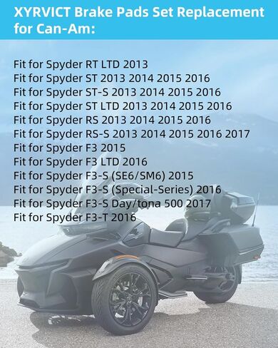 Brake Pads for Can Am Spyder RT 2013, F3 2015 2016 2017, Front and Rear Ceramic Braking Pad Set in Saudi Arabia