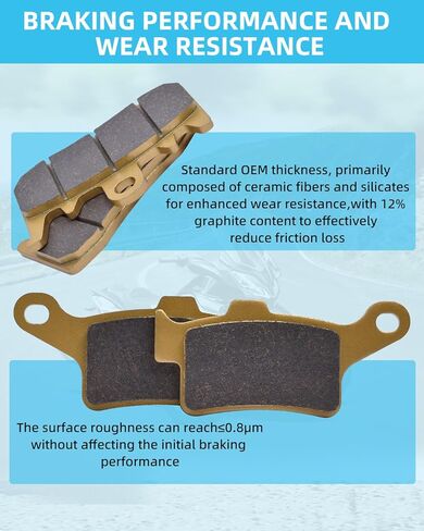 Brake Pads for Can Am Spyder RT 2013, F3 2015 2016 2017, Front and Rear Ceramic Braking Pad Set in Saudi Arabia