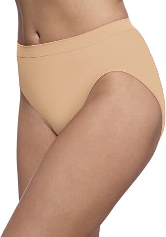 Bali Womens' Comfort Revolution Microfiber Seamless Hi-Cut Brief 6-Pack, 10/11, Nude in Saudi Arabia