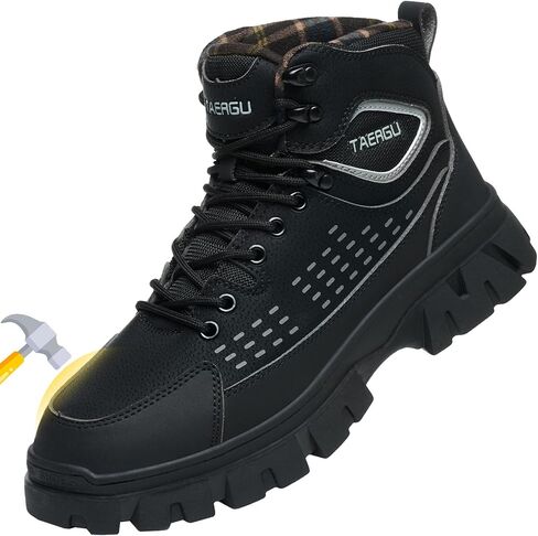 Steel Toe Work Boots For Men 6" Waterproof Safety Boots Indestructible Industrial Boot Mens Steel Toe Shoes Botas De Trabajo in Saudi Arabia