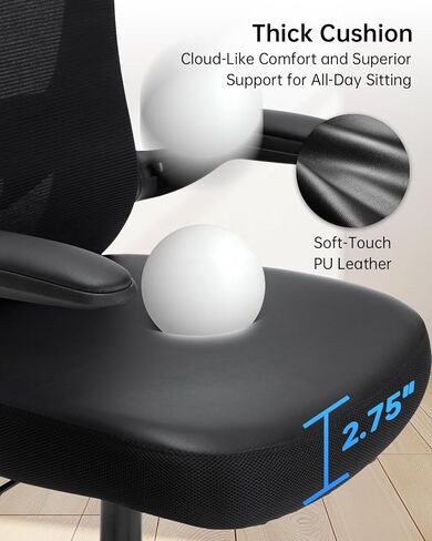 Drafting Chair Tall Office Chair with Flip-up Arms Adjustable Height Standing Desk Chair with Lumbar Support and Footrest Ring Ergonomic Executive Computer Chair Swivel Drafting Stool for Work/Drawing in Saudi Arabia