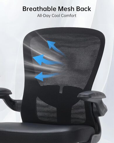 Drafting Chair Tall Office Chair with Flip-up Arms Adjustable Height Standing Desk Chair with Lumbar Support and Footrest Ring Ergonomic Executive Computer Chair Swivel Drafting Stool for Work/Drawing in Saudi Arabia