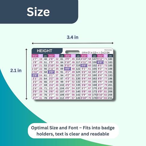 4 بطاقات تحويل، بطاقة مرجعية للشارة، دليل سريع للموظفين الطبيين، الحجم، السائل، الارتفاع، الوزن، الوقت، درجة الحرارة (حجم الشارة) in Kuwait