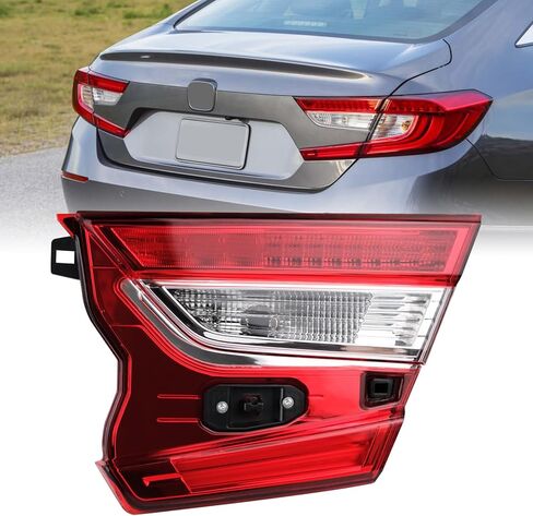 ضوء الذيل الأيمن للراكب متوافق مع Honda Accord 2016 2017، مصابيح الذيل الخلفية، الضوء الخلفي لإشارة الانعطاف للفرامل اليمنى، استبدال المصباح الخلفي لجانب الراكب HO2805108 in Kuwait