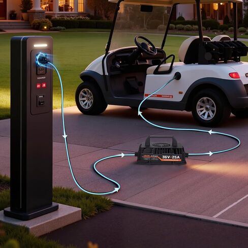 VEVOR 36V (38.4V) 105AH Lithium Golf Cart Battery, with 25A Charger, Lifepo4 Battery Kit, Built-in 200A BMS, with Bluetooth & Touch Monitor, 2C Discharge, 4000 Cycles, for Golf Carts, Trolling Motors in Saudi Arabia
