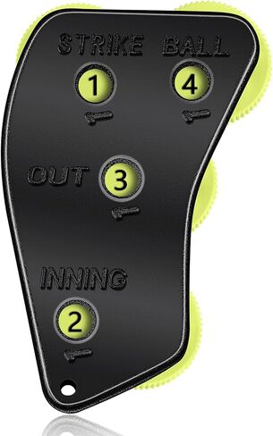 Stainless Steel 4 Wheel Umpire Indicator Umpire Clicker Umpire Gear Ball Strike Counter Clicker for Scorekeeper Recording Outs and Innings Balls in Saudi Arabia