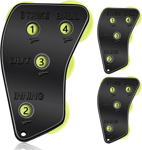 Stainless Steel 4 Wheel Umpire Indicator Umpire Clicker Umpire Gear Ball Strike Counter Clicker for Scorekeeper Recording Outs and Innings Balls in Saudi Arabia