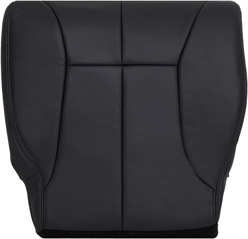 Richmond Auto Upholstery - Driver Side Bottom Replacement Leather Seat Cover, Dark Gray Compatible with 1999 Dodge Ram 1500 SLT Laramie in Saudi Arabia