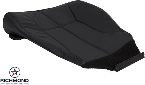 Richmond Auto Upholstery - Driver Side Bottom Replacement Leather Seat Cover, Dark Gray Compatible with 1999 Dodge Ram 1500 SLT Laramie in Saudi Arabia