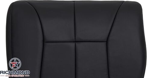 Richmond Auto Upholstery - Driver Side Bottom Replacement Leather Seat Cover, Dark Gray Compatible with 1999 Dodge Ram 1500 SLT Laramie in Saudi Arabia