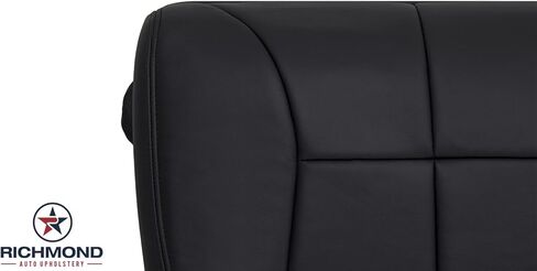 Richmond Auto Upholstery - Driver Side Bottom Replacement Leather Seat Cover, Dark Gray Compatible with 1999 Dodge Ram 1500 SLT Laramie in Saudi Arabia