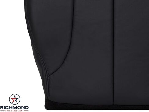 Richmond Auto Upholstery - Driver Side Bottom Replacement Leather Seat Cover, Dark Gray Compatible with 1999 Dodge Ram 1500 SLT Laramie in Saudi Arabia