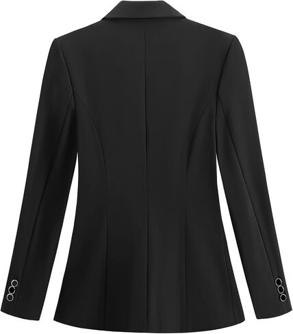 Women's Casual Blazers Long Sleeve Lapel Formal Work Office Outwear Jacket with Pockets in Saudi Arabia